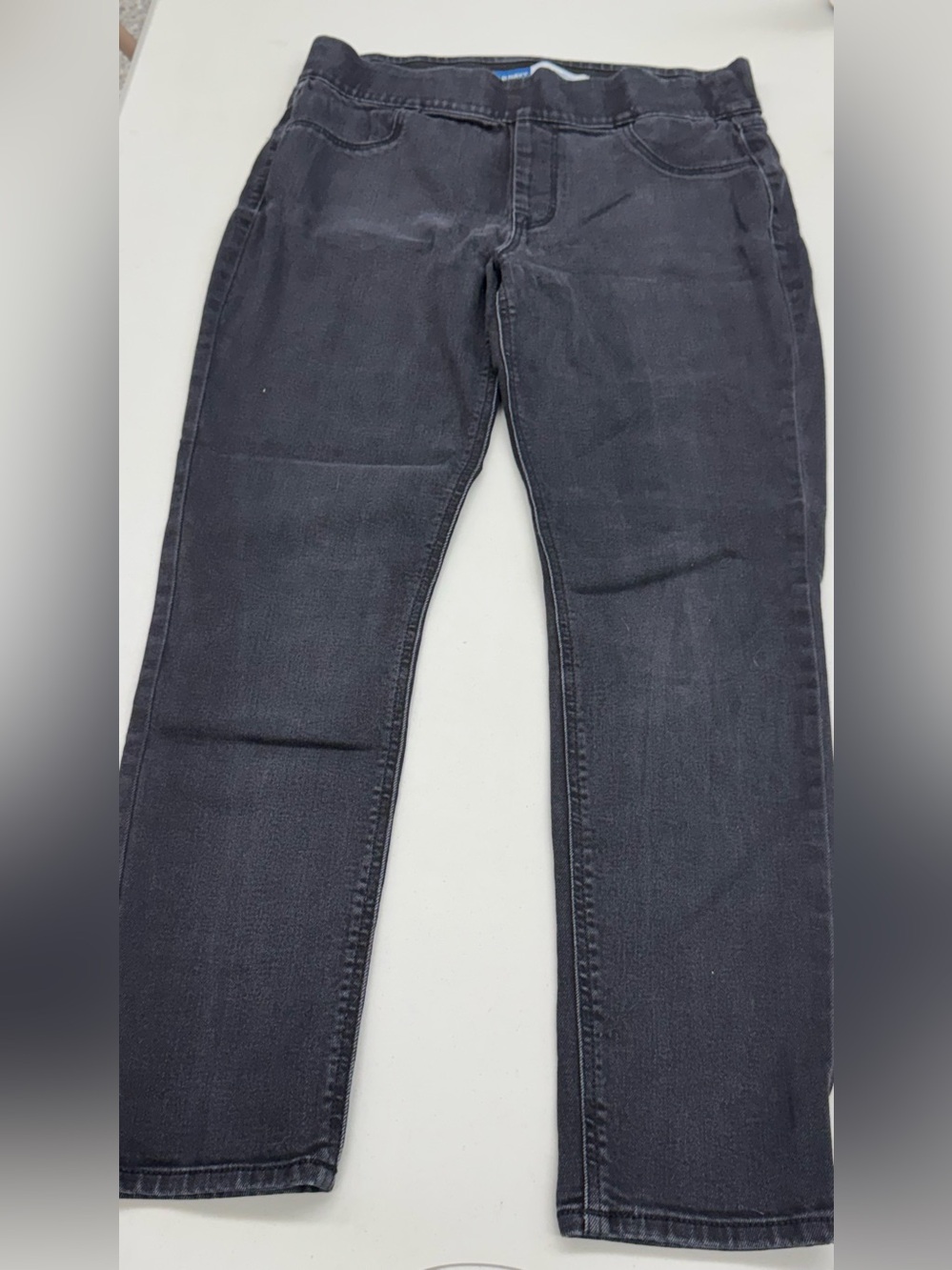 Old Navy Black Denim Rock-Star Super Skinny Jeggings - Women's jeans